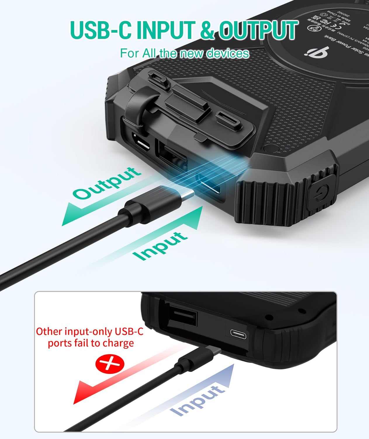 best solar phone charger with Qi wireless charging and multiple device support