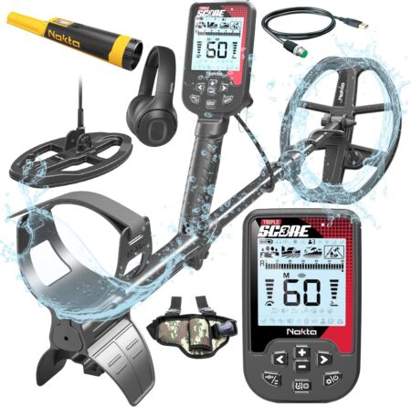 Nokta Triple Score PRO Pack metal detector with AccuPoint pinpointer and leg holster